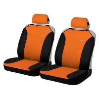 Накидки универсальные MAGIC черный/оранжевый на передние сиденья